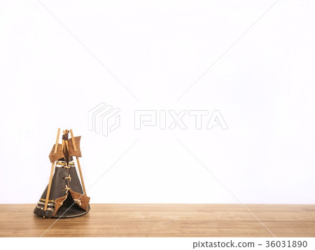 Indian tent with White background   36031890