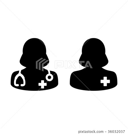 Doctor Icon Vector Patient Medical Consultation 36032037