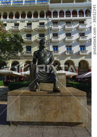 Thessaloniki Aristotle statue Aristotelous square. 36032345