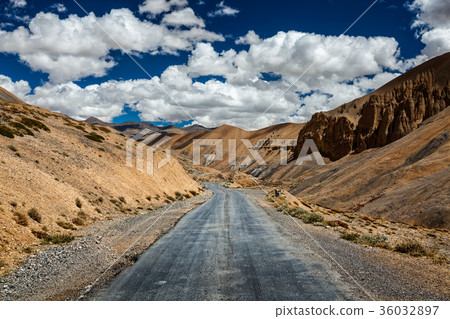 Trans-Himalayan Manali-Leh highway road. Ladakh Trans-Himalayan Manali-Leh highway road. Ladakh 36032897