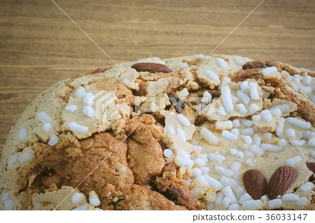 Cake with Dried Fruits and Almond Nuts 36033147