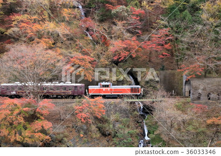峽谷鐵路通過秋天 峽谷鐵路通過秋天 36033346