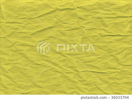Retro yellow paper folded texture background 36033704