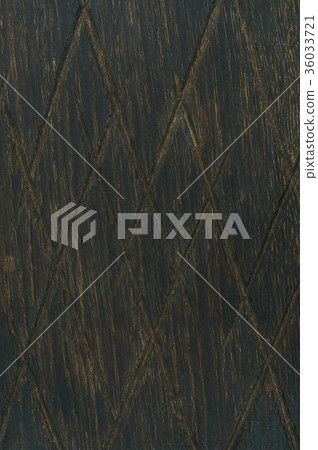 Dark toned natural oak wood texture with notches Dark toned natural oak wood texture with notches 36033721