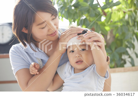 The child who got a fever and the nursery teacher 36034617