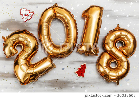 Bright metallic gold balloons figures 2018 Bright metallic gold balloons figures 2018 36035605