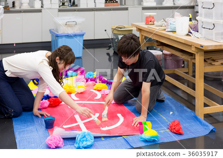 University student culture festival preparation make 36035917