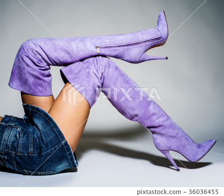women legs in fashionable batford high heels. women legs in fashionable batford high heels. 36036455