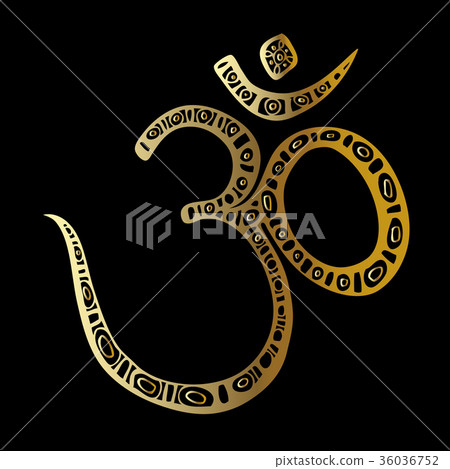 Om symbol. Aum, ohm. 36036752