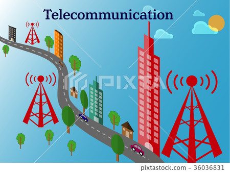 Telecommunication tower and transmitter tower Telecommunication tower and transmitter tower 36036831