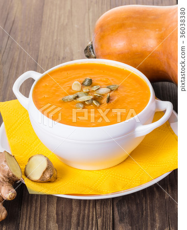 pumpkin cream soup with ginger pumpkin cream soup with ginger 36038380