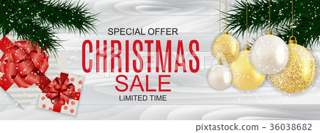 Abstract Vector Illustration Christmas Sale 36038682