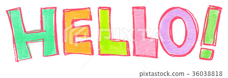 Letter Alphabet HELLO - Stock Illustration [36038818] - PIXTA