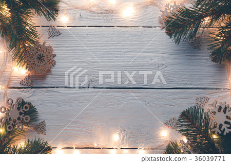Picture of Christmas wooden gray table Picture of Christmas wooden gray table 36039771
