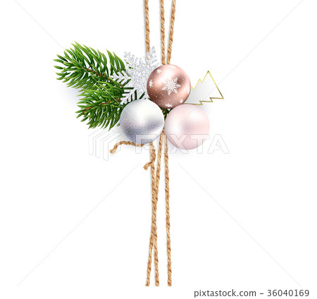 Ribbons of burlap rope for christmas decorations Ribbons of burlap rope for christmas decorations 36040169