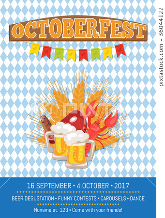 Octoberfest Oktoberfest Promotional Poster Vector 36044122