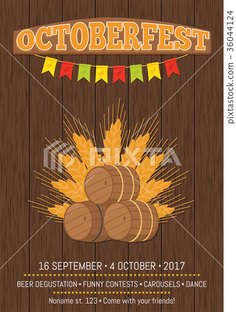 Octoberfest Oktoberfest Promotional Poster Vector 36044124