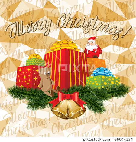 vector, lettering merry Christmas, Christmas 36044154