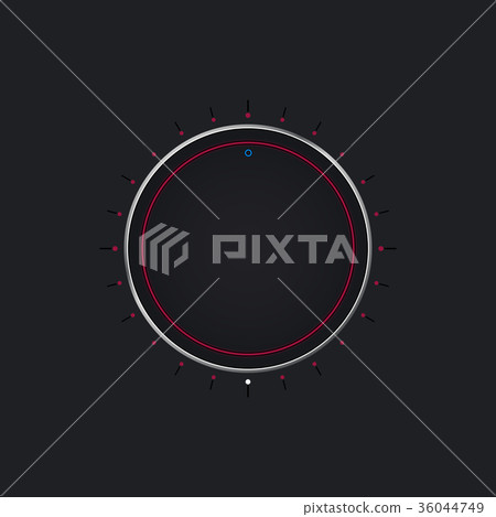 Volume knob button. Vector illustration 36044749