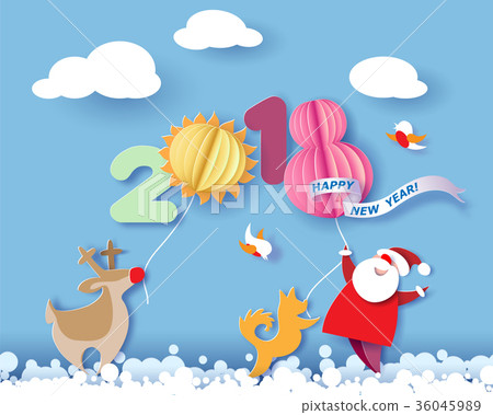 Happy New year card 36045989