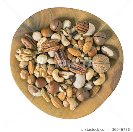 Nuts above isolated 36046726