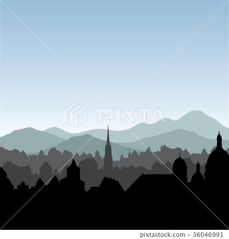 City buildings skyline cityscape travel background City buildings skyline cityscape travel background 36046991