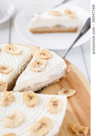 Delicious banana cake on table Delicious banana cake on table 36047166