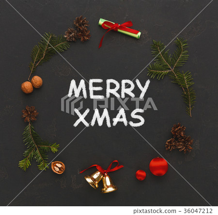 Merry xmas greeting, decoration background Merry xmas greeting, decoration background 36047212