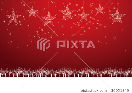 Christmas image background illustration | red night ornaments and star ornaments drawn with snowflakes | Christmas Christmas image background illustration | red night ornaments and star ornaments drawn with snowflakes | Christmas 36051849