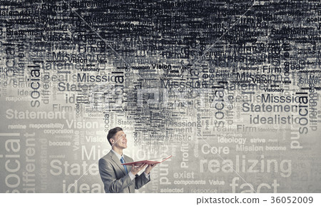 Man holding book Man holding book 36052009