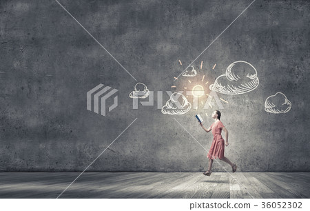 Girl with book 36052302