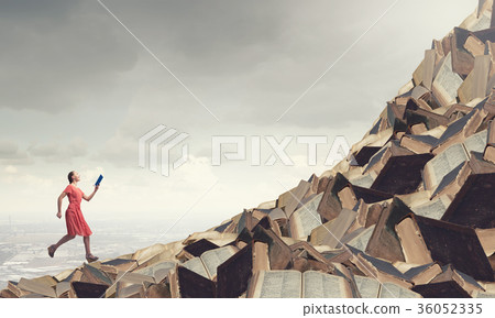 Girl with book 36052335