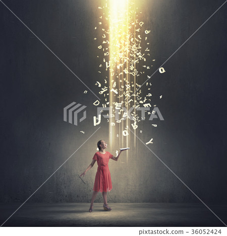 Girl with book Girl with book 36052424