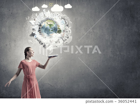 Girl with book 36052441
