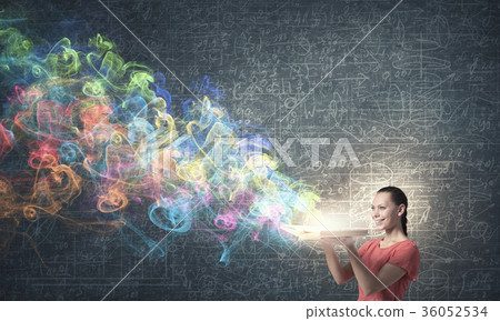 Girl with book 36052534