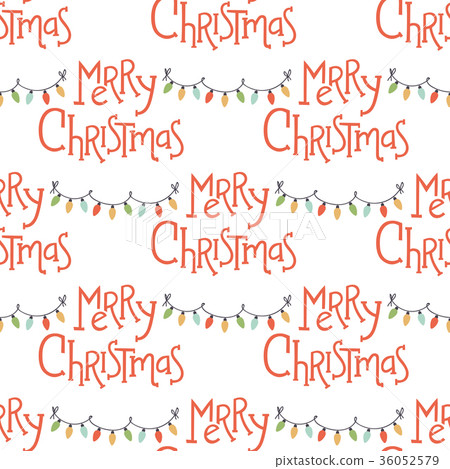 Christmas seamless pattern hand drawn style - Stock Illustration ...