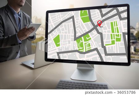 GPS Map to Route Destination network connection GPS Map to Route Destination network connection 36053786