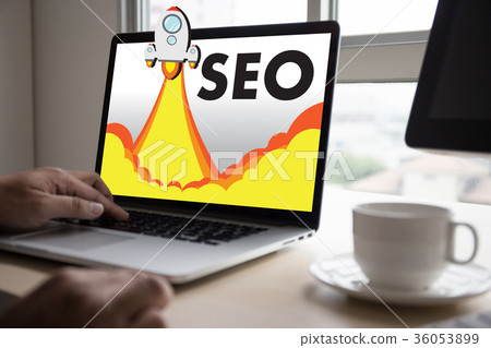 Local SEO Concept Business team hands at work Local SEO Concept Business team hands at work 36053899