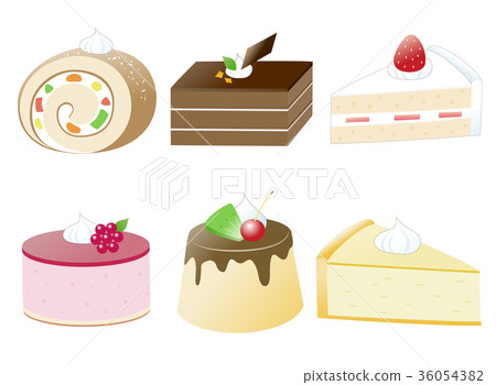 可愛的蛋糕一套 36054382