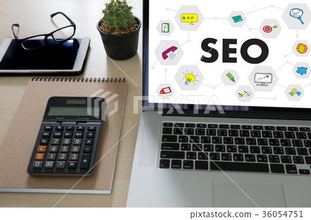 Local SEO Concept Business team hands at work Local SEO Concept Business team hands at work 36054751