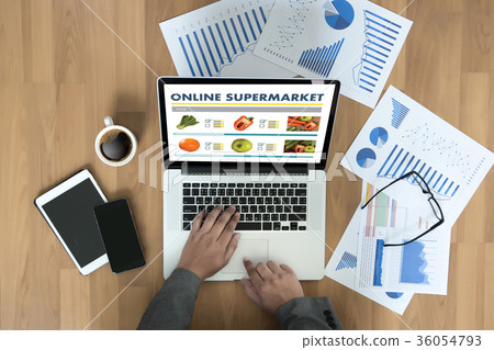 grocery shopping at upermarket mall grocery  36054793