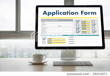 business man working on laptop computer use 36054971