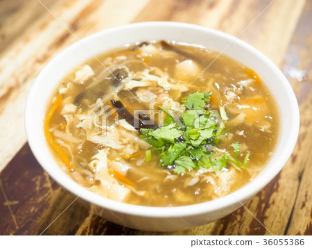 Hot and sour soup Hot and sour soup 36055386