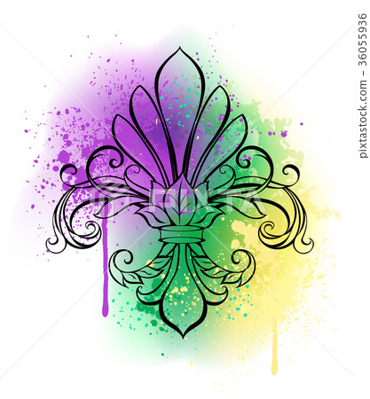 Lily with watercolor 36055936