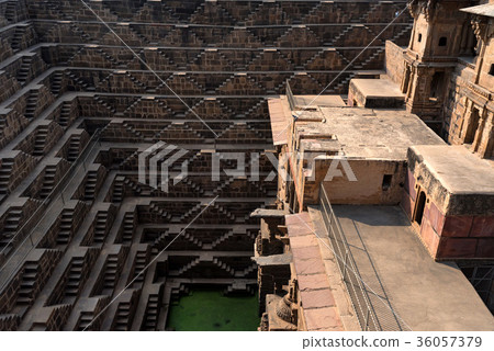 The famous Chand Baori Stepwell The famous Chand Baori Stepwell 36057379