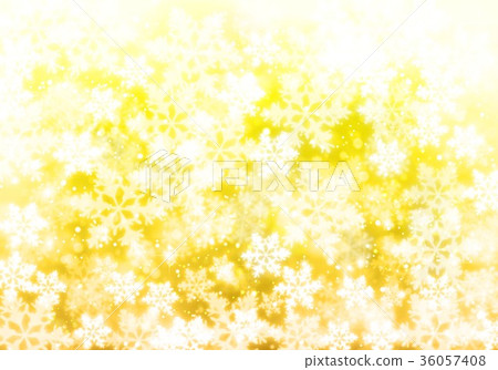 Yellow background snow - Stock Illustration [36057408] - PIXTA