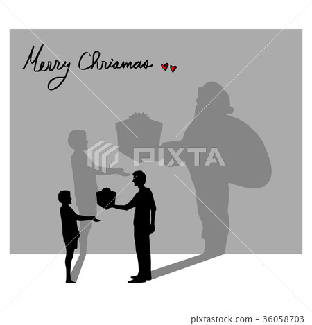 Everyone can be Santa Claus in Christmas vector 36058703
