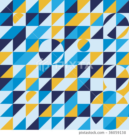 Blue yellow mosaic seamless background pattern Blue yellow mosaic seamless background pattern 36059138
