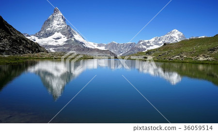 Upside Matterhorn in Riffel Lake 36059514