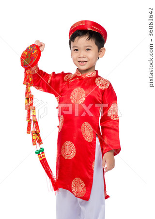 Portrait of a funny and exciting Vietnamese boy 36061642